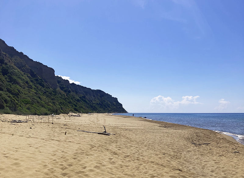 kalamaki beach korfu řecko plaže